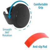 Steering Wheel Spinner, Silicone Power Handle, steering wheel knob Easy installation No tools required (Black)