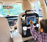 iPad and Tablet Holder with Car Seat Organizer - Touch Screen Pocket for Android & iOS Tablets up to 10.1"